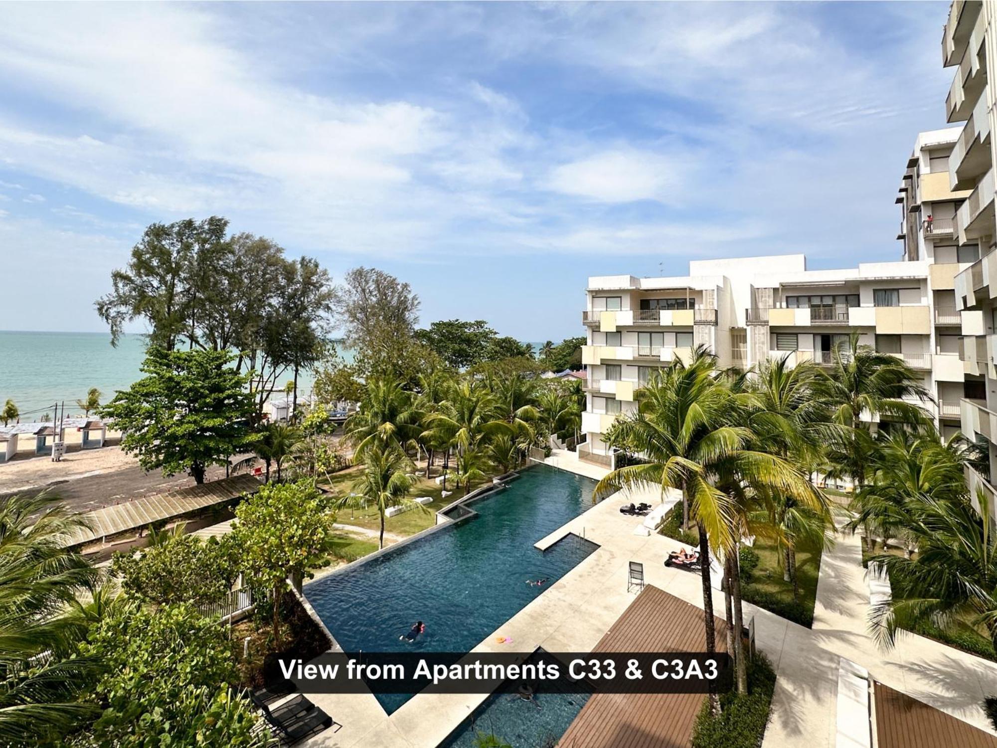By The Sea- Pool And Sea View Apartment บาตูเฟอริงกี ภายนอก รูปภาพ