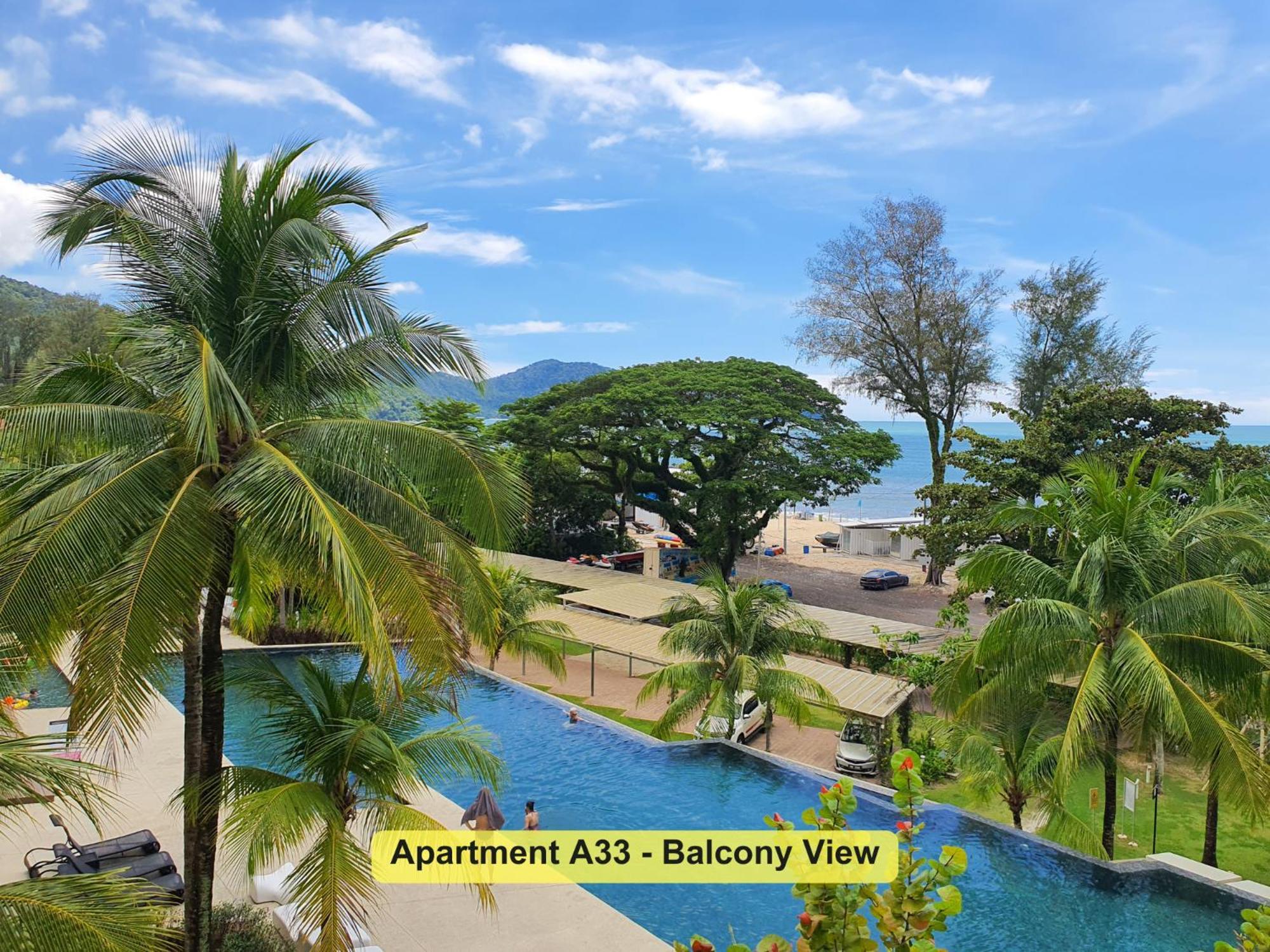 By The Sea- Pool And Sea View Apartment บาตูเฟอริงกี ภายนอก รูปภาพ