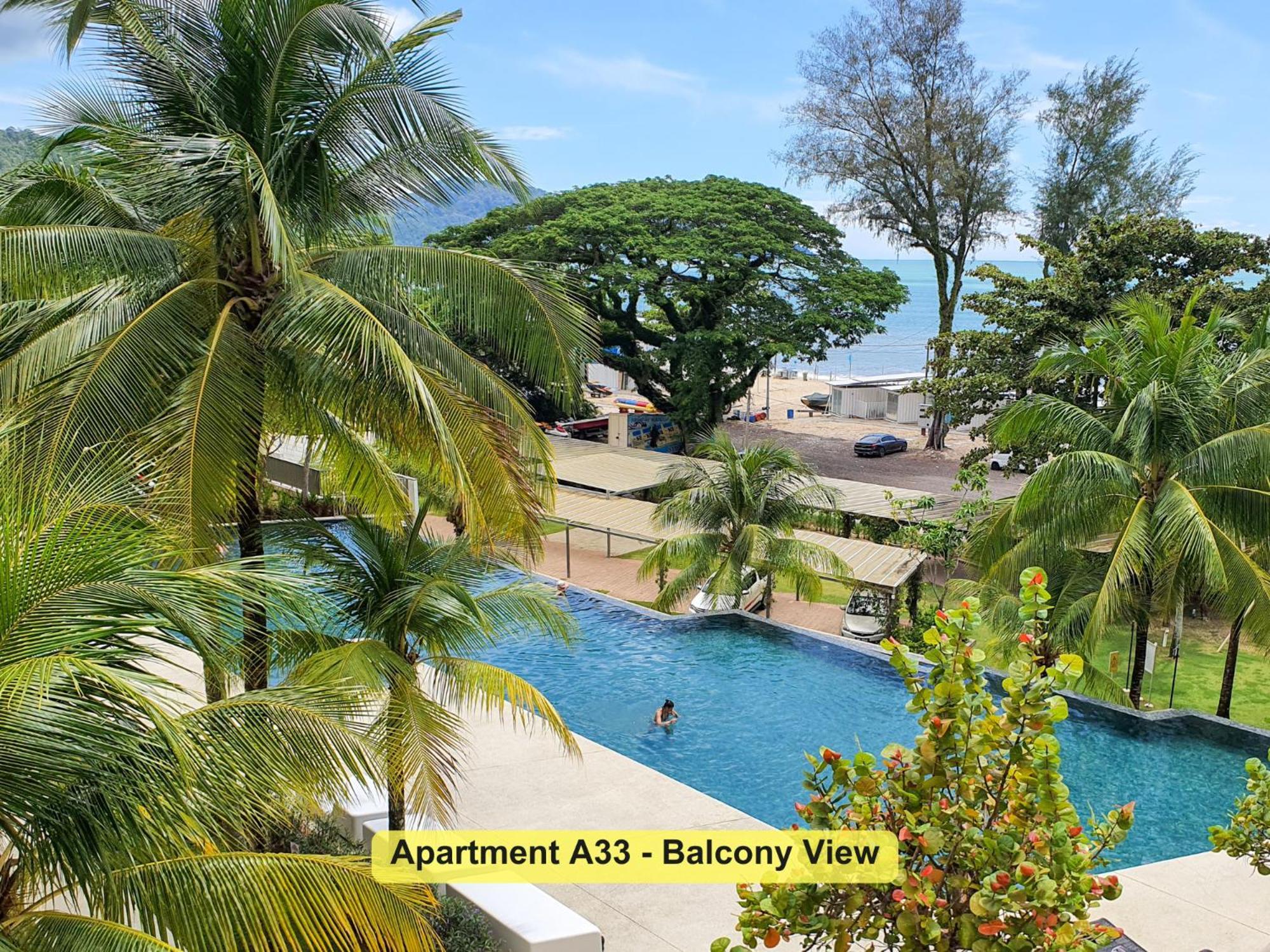 By The Sea- Pool And Sea View Apartment บาตูเฟอริงกี ภายนอก รูปภาพ